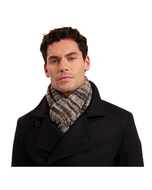 Ted Baker Gebreide sjaal voor heren van Marl (Grijs)