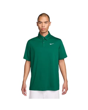 Nike Dri-FIT-poloshirt voor heren (Malachietgroen/Wit)