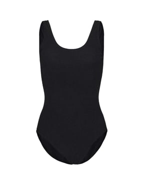 SoulCal Slanke bodysuit met geribde halslijn voor dames (Zwart)