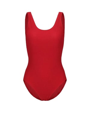 SoulCal Slanke bodysuit met geribde halslijn voor dames (Rood)