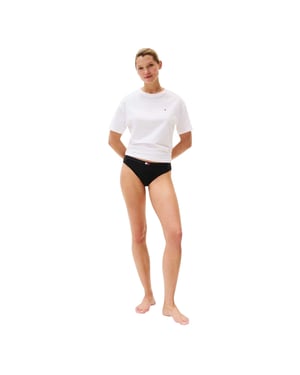 Tommy Hilfiger Heritage-logo-string voor dames (set van 3) (Zwart)