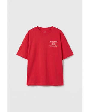T-shirt met korte mouwen en ronde hals