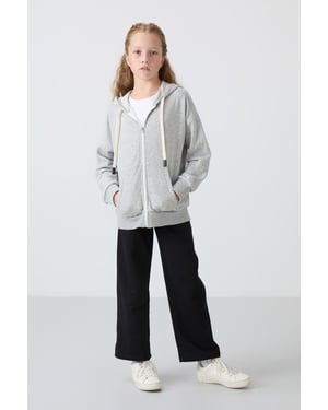 Sweatshirt van katoen en polyester