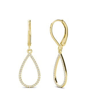 Laelia Dangling Hoop Earrings - Oostenrijks kristal