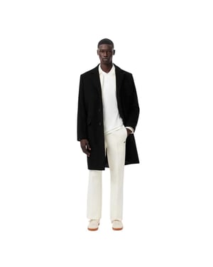 Lacoste Herenpolo met logo op de borst, reguliere pasvorm (Wit)