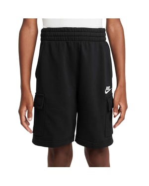 Nike Fleece-cargoshorts voor kinderen (Zwart)