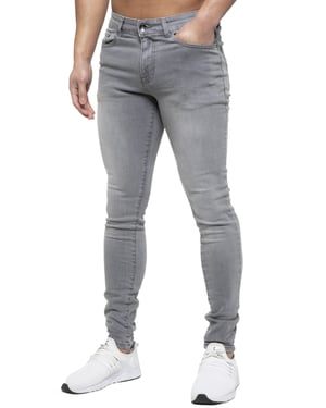 ETO Heren Slim Skinny Fit Stretch Jeans