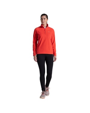 Craghoppers Dames/Dames Miska VI Half Zip Fleece (Rode Dageraad)