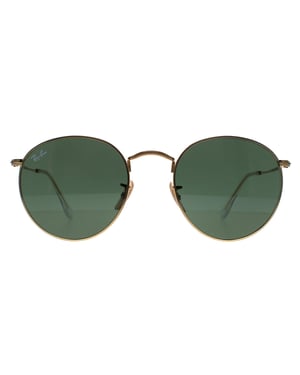 Ray-Ban Zonnebril Round Metal 3447 001 Goudgroen 53mm