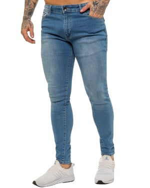 Enzo heren skinny super stretch denim jeans