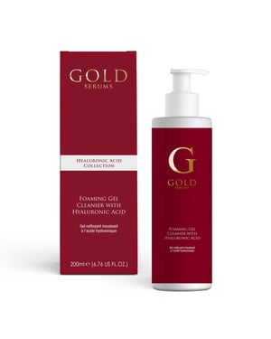 Gold Serums Schuimende anti-aging reiniger met hyaluronzuur 200 ml