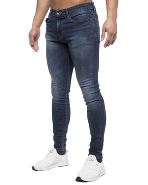ETO Heren Slim Skinny Fit Stretch Jeans