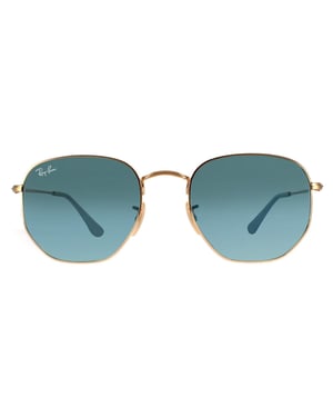 Ray-Ban zonnebril zeshoekige RB3548N 91233M Gold Blue Gray Gracient