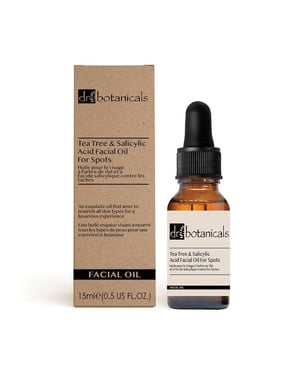 Dr. Botanicals Gezichtsolie met eucalyptus, tea tree, anti-aging en salicylzuur 15 ml
