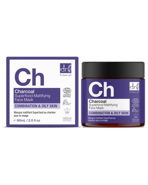 Dr. Botanicals Geavanceerd houtskool anti-aging matterend gezichtsmasker 60 ml