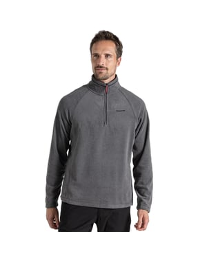 Craghoppers Heren Corey VI Half Zip Fleece Top (Zwarte Pepermergel)