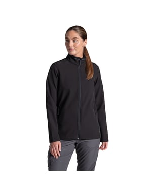 Craghoppers Dames Expert Basecamp II Soft Shell Jas (Zwart)