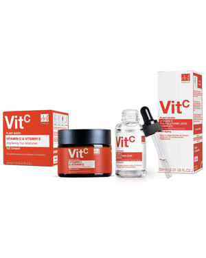 Dr. Botanicals Anti-aging vitamine C duo hydraterende crème & geavanceerd gezichtsserum set