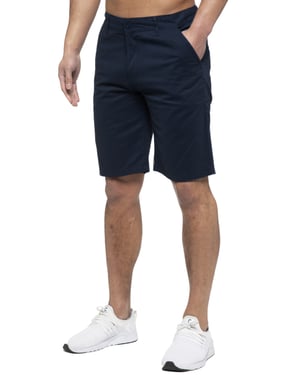 Enzo | Heren Chino Korte Broek In Navy