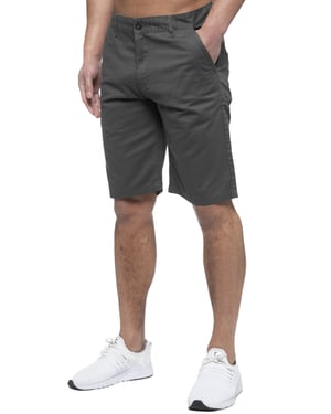 Enzo | Heren Chino Korte Broek In Grijs