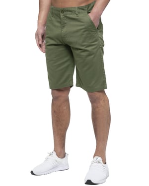 Enzo | Heren Chino Korte Broek In Khaki