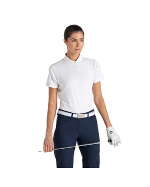 Craghoppers Dames Thornbury Nosilife Korte Mouwen Golf Polo Shirt (Wit)