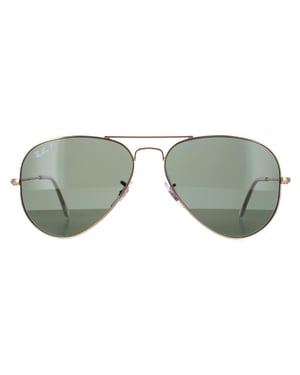 Ray-Ban Zonnebril Aviator 3025 001/58 Goud Gepolariseerd
