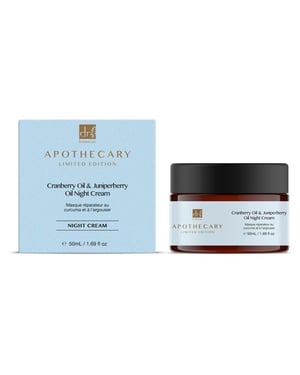 Dr. Botanicals Anti-aging nachtcrème met cranberry- en jeneverbesolie 50 ml