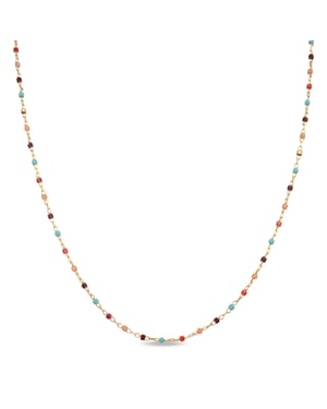 Luxenter Multicolour Hydrothermale Kwarts collier afgewerkt in 18K geelgoud - Nespo