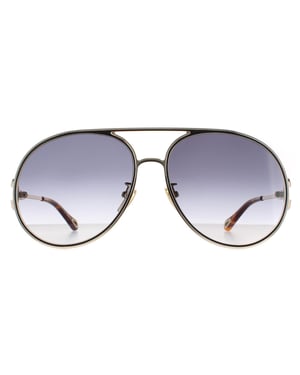 Chloe Aviator Dames Gold Zwart Grijs Gracient CH0145S