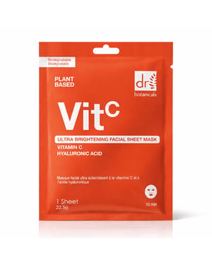 Dr. Botanicals Ultraverhelderend gezichtsmasker met vitamine C en hyaluronzuur