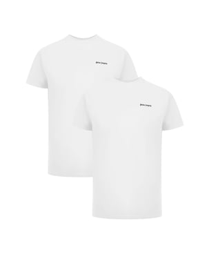 Palm Angels Twee-Pack Classic Logo Witte T-Shirts