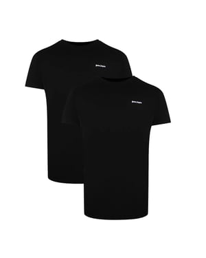 Palm Angels Twee-Pack Classic Logo Zwarte T-shirts