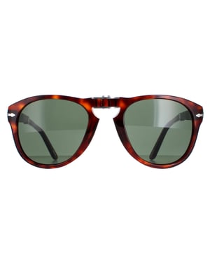 Persol Zonnebril PO0714 24/31 Havana Groen Folding 52mm