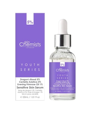 skinChemists Anti-aging serum voor de gevoelige huid met drakenbloedextract 5% en centella asiatica 3% (30 ml)