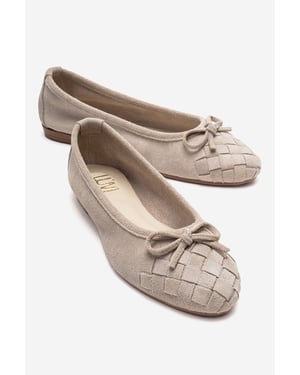 Nopos Leren Cap Toe Ballerina