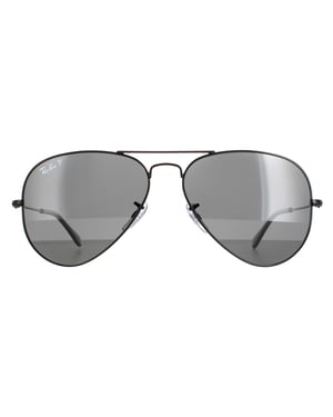 Ray-Ban Piloten unisex gepolijst zwart zwart gepolariseerde vlieger 3025
