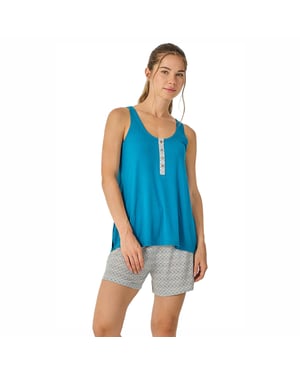 Dames Zomer Korte Mouwloze Pyjama JJB26