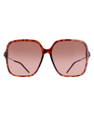 Gucci GG1267S 002 donker havana bruin gradiÃ«nt zonnebril