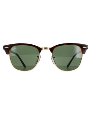 Ray-ban round unisex havana groene zonnebril