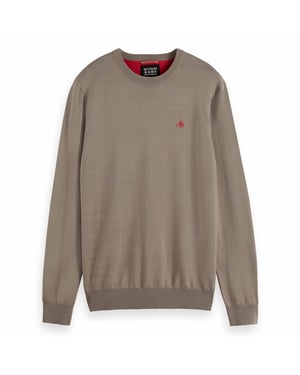 Scotch & Soda Essentiële Viscose Trui Gehaakte Sweater