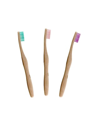 Dr. Botanicals Pastel bamboe tandenborstelset
