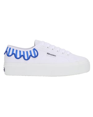 Superga Volwassen 3740 Leggera Umbrella Platform Trainers (Oogverblindend Blauw/Wit)