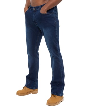 Enzo Heren Bootcut Stretch Denim Jeans