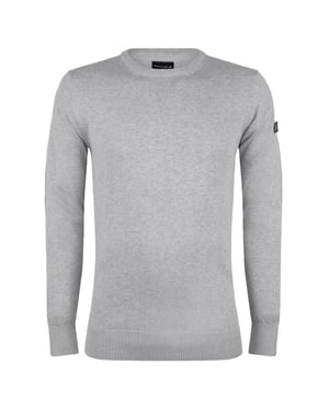Presly & Sun Trui Will R-Neck Knitted Pullover  Grijs