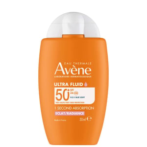 Avène Ultra Fluid Radiance Zonnebrandcrème SPF50+ 50 ml voor een stralende huid
