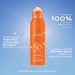 Lancaster Sun Sport Cooling Invisible Mist SPF50 voor gebruik op een vochtige huid - 200 ml