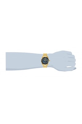 Invicta Pro Diver 30810 Heren Horloge - Quartz Uurwerk - Roestvrij Staal met blauwe Wijzerplaat - 43mm