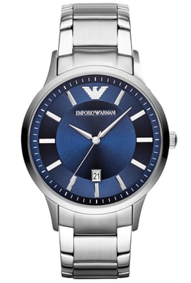 Emporio Armani Renato Heren Horloge Zilverkleurig AR11180