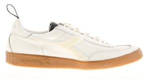 Unisex Premium lederen bovenkant veter omhoog Retro Fashion Trainer met verweerde afwerking